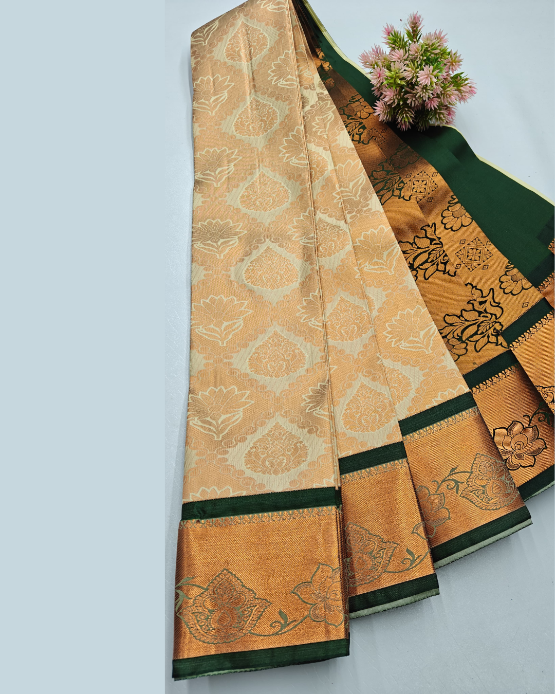Celebration Silk Saree – Double Shade Elegance with Matching Border & Pallu