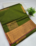 Cotton Saree with Copper Jari – Simple, Elegant & Timeless